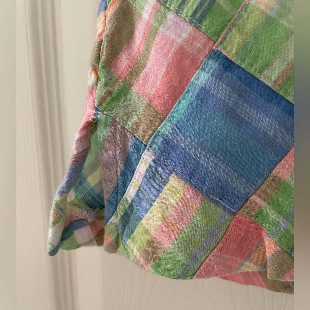Lady Hagen Patchwork/Pastel Plaid Skort Sz 6 - Picture 3 of 13